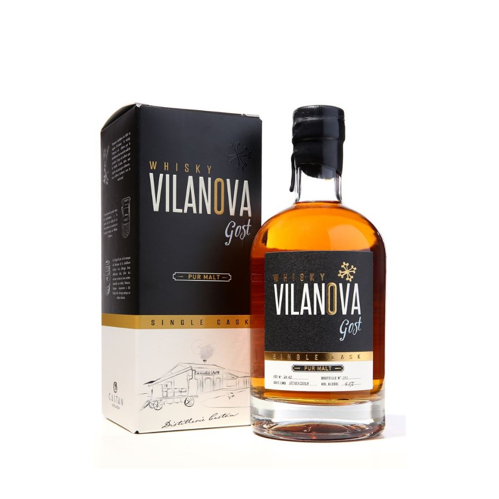 Villanova TerracitaSingle Malt Tourbé 43° étui Whisky France