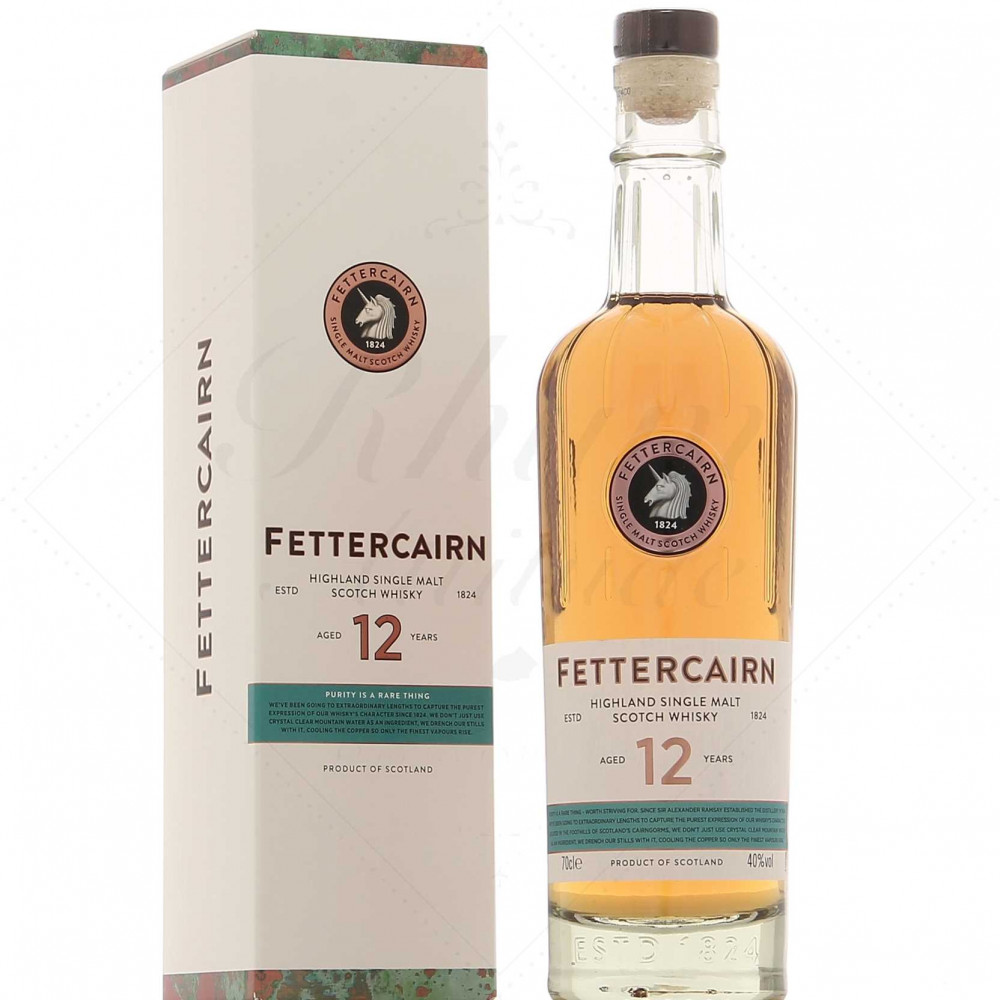 Whisky FETTERCAIRN 12 ans Single Malt étui  40° 70cl