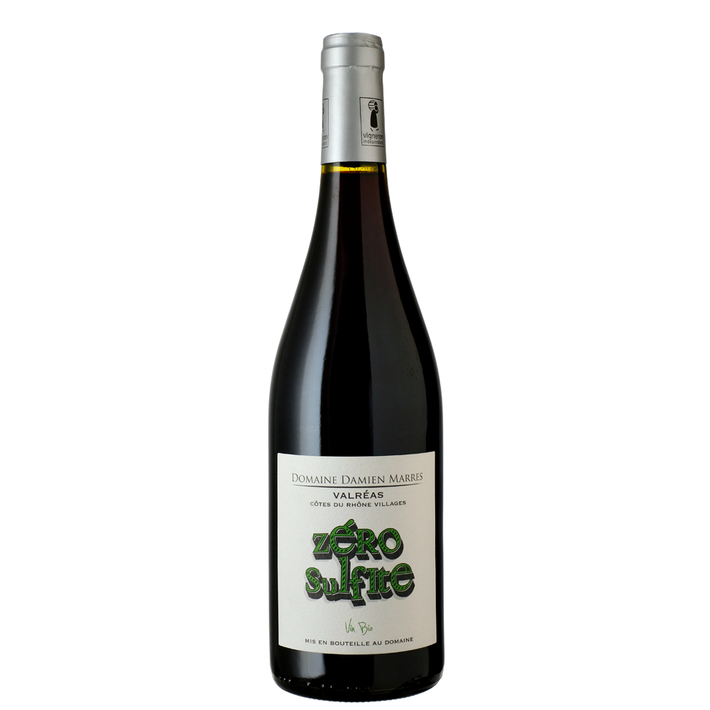 Côtes du Rhône-Villages AOP  Zéro Sulfite  - Domaine Damien Marres