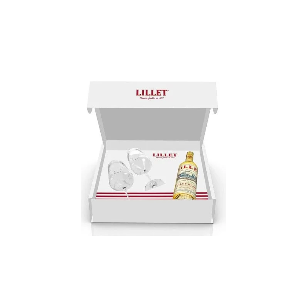 Coffret Lillet Blanc 75cl + 2 verres