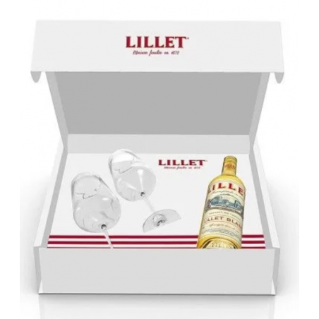 Coffret Lillet Blanc 75cl + 2 verres