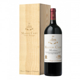 Magnum de Mouton Cadet Cuvée Héritage 2018 - Coffret Bois avec glissière