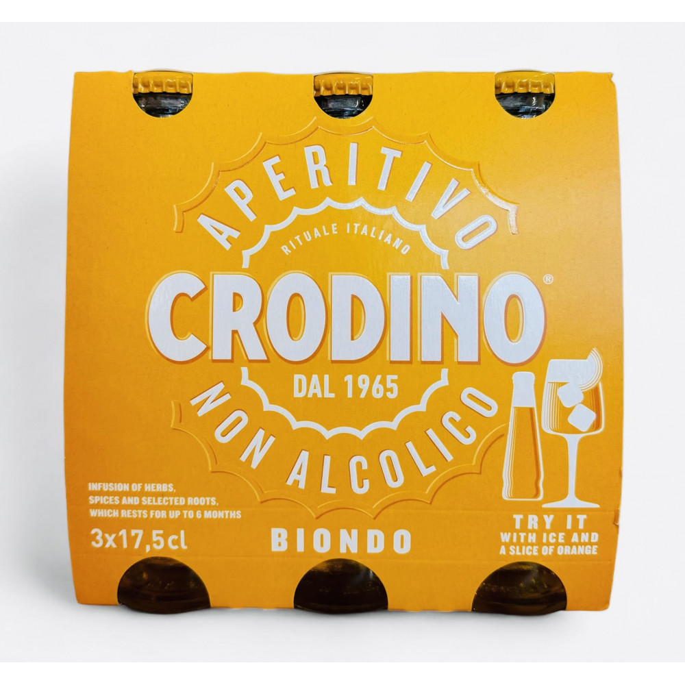 CRODINO Apéritif sans alcool Pack 3 x 17,5 cl étui 52,5 cl CRODINO Apéritif sans alcool Pack 3 x 17,5 cl étui 52,5 cl