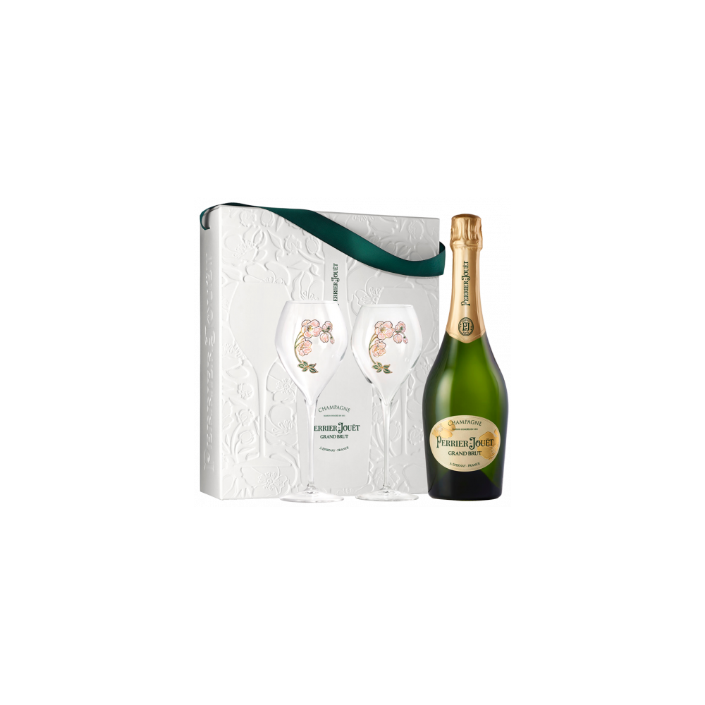 Coffret Perrier Jouet & ses 2 flûtes