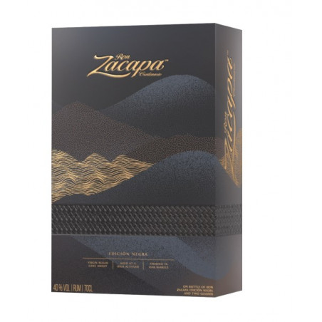 ZACAPA Edicion NEGRA Rhum Coffret + 2 VERRES Guatemala